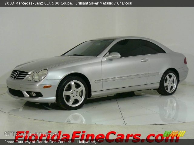 2003 Mercedes-Benz CLK 500 Coupe in Brilliant Silver Metallic