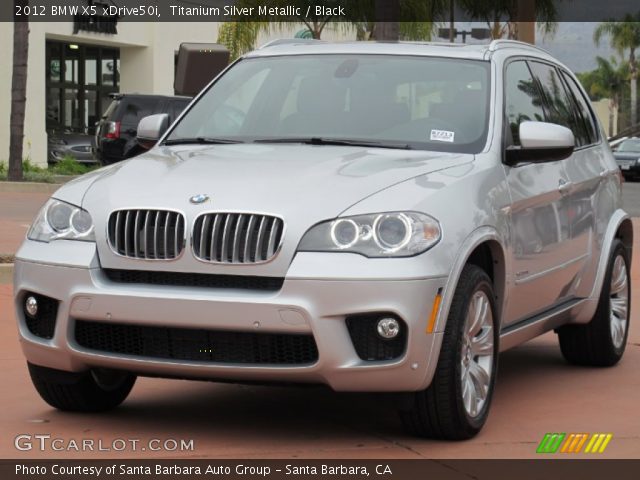 2012 BMW X5 xDrive50i in Titanium Silver Metallic