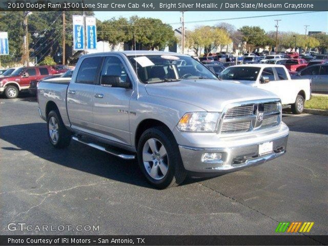 2010 Dodge Ram 1500 Lone Star Crew Cab 4x4 in Bright Silver Metallic