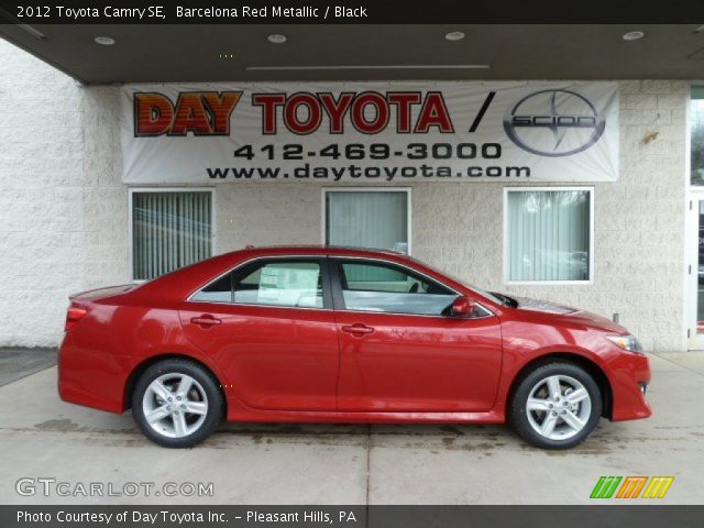 2012 Toyota Camry SE in Barcelona Red Metallic