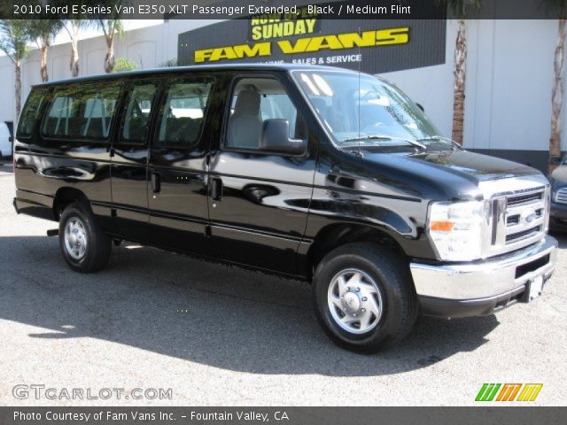 2010 Ford E Series Van E350 XLT Passenger Extended in Black