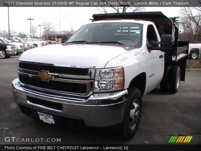 2012 Chevrolet Silverado 3500HD WT Regular Cab 4x4 Dump Truck in Summit White