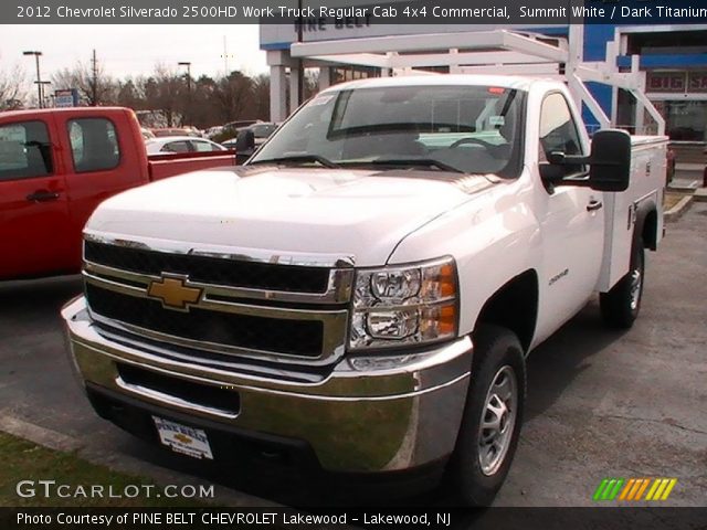 2012 Chevrolet Silverado 2500HD Work Truck Regular Cab 4x4 Commercial in Summit White