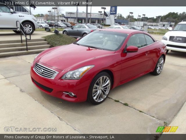 2012 Infiniti G 37 Convertible in Vibrant Red
