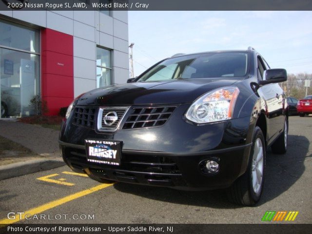 2009 Nissan Rogue SL AWD in Wicked Black