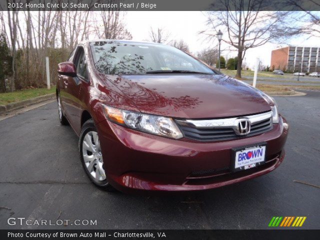 2012 Honda Civic LX Sedan in Crimson Pearl