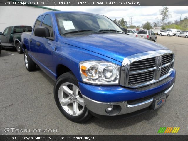 2008 Dodge Ram 1500 SLT Quad Cab in Electric Blue Pearl
