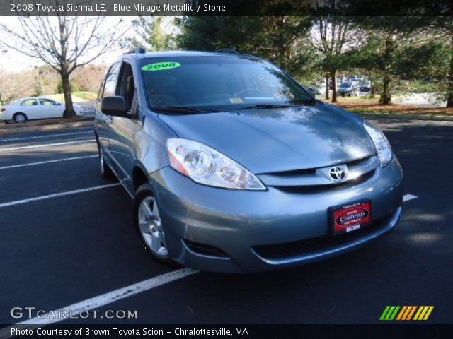 2008 Toyota Sienna LE in Blue Mirage Metallic