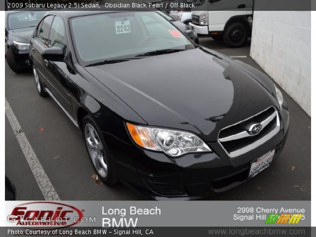 2009 Subaru Legacy 2.5i Sedan in Obsidian Black Pearl