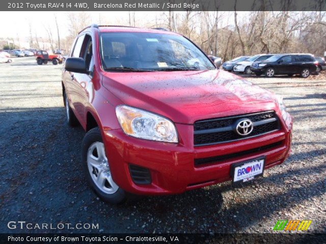 2012 Toyota RAV4 I4 4WD in Barcelona Red Metallic