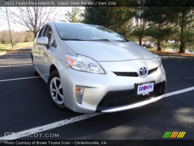 2011 Toyota Prius Hybrid III in Classic Silver Metallic