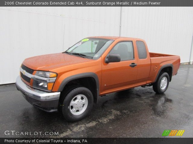 2006 Chevrolet Colorado Extended Cab 4x4 in Sunburst Orange Metallic
