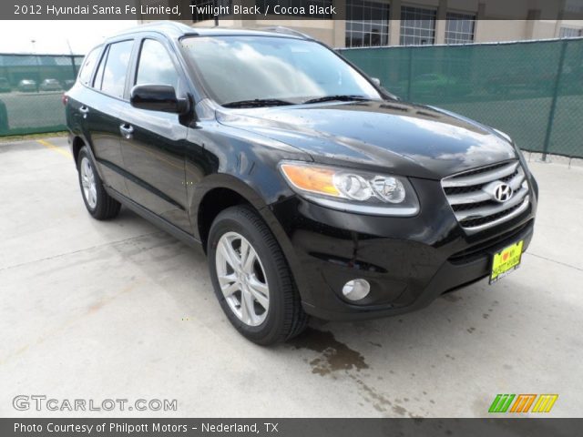 2012 Hyundai Santa Fe Limited in Twilight Black