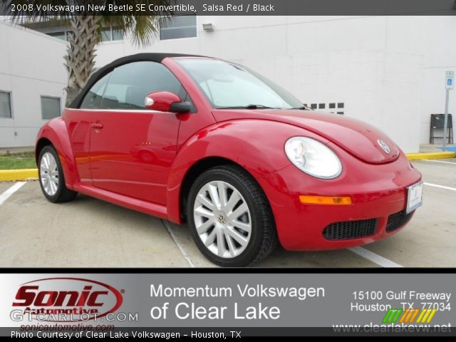 2008 Volkswagen New Beetle SE Convertible in Salsa Red