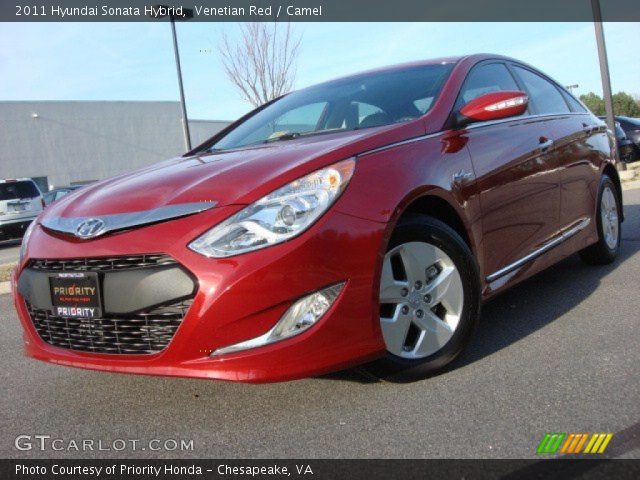 2011 Hyundai Sonata Hybrid in Venetian Red