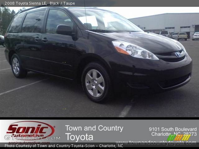 2008 Toyota Sienna LE in Black
