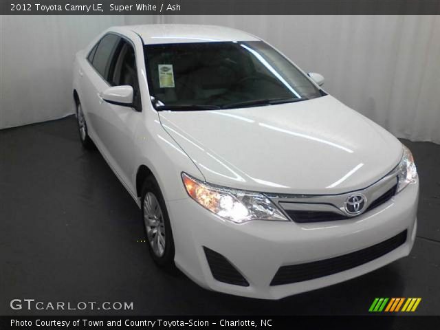 2012 Toyota Camry LE in Super White