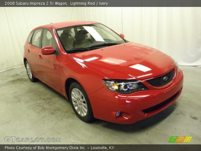 2008 Subaru Impreza 2.5i Wagon in Lightning Red