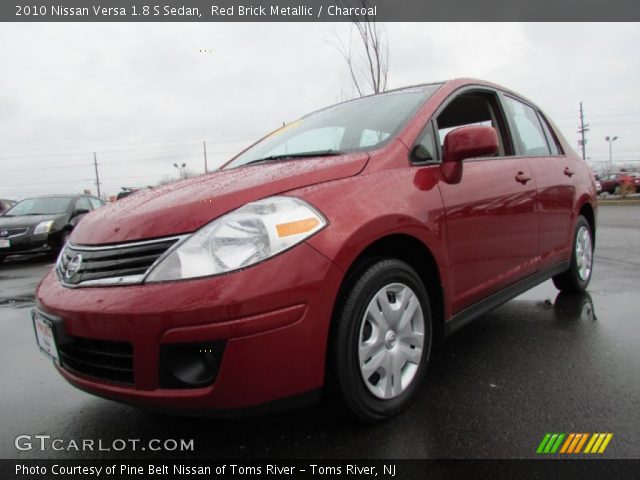 2010 Nissan Versa 1.8 S Sedan in Red Brick Metallic