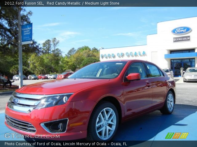 2012 Ford Fusion SEL in Red Candy Metallic