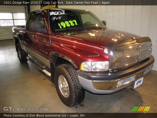 2001 Dodge Ram 1500 ST Club Cab 4x4 in Dark Garnet Red Pearl