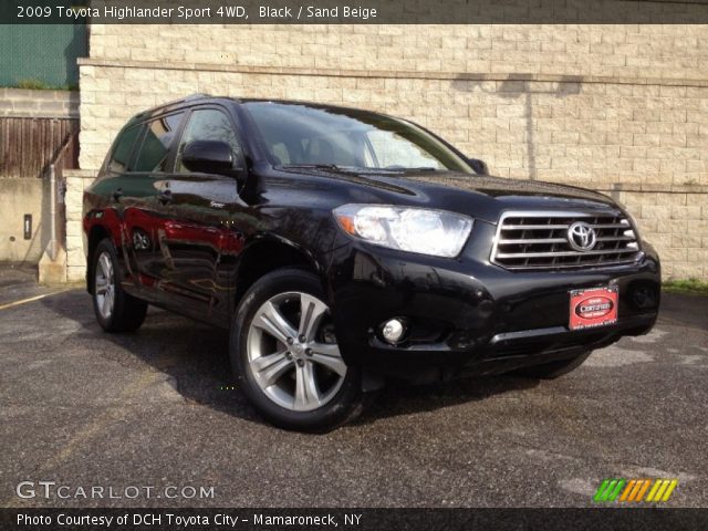 2009 Toyota Highlander Sport 4WD in Black