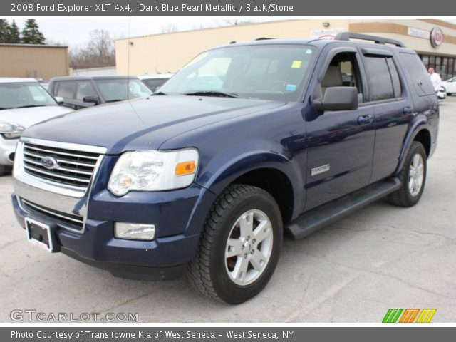 Dark Blue Pearl Metallic 2008 Ford Explorer Xlt 4x4 Blackstone Interior 