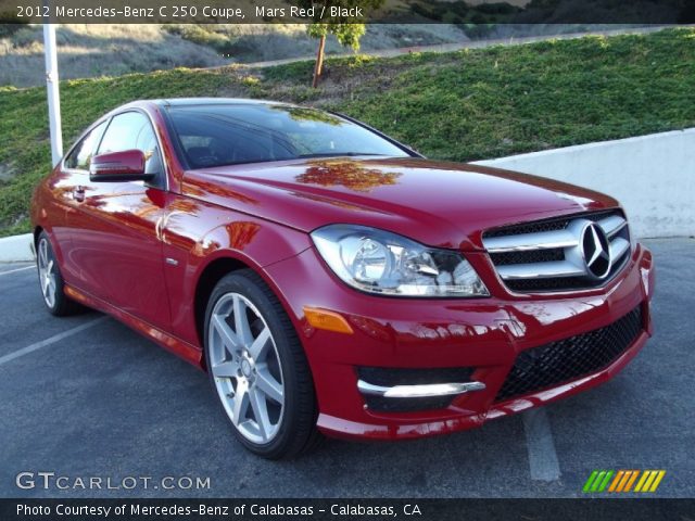 2012 Mercedes-Benz C 250 Coupe in Mars Red