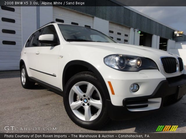 2008 BMW X5 3.0si in Alpine White