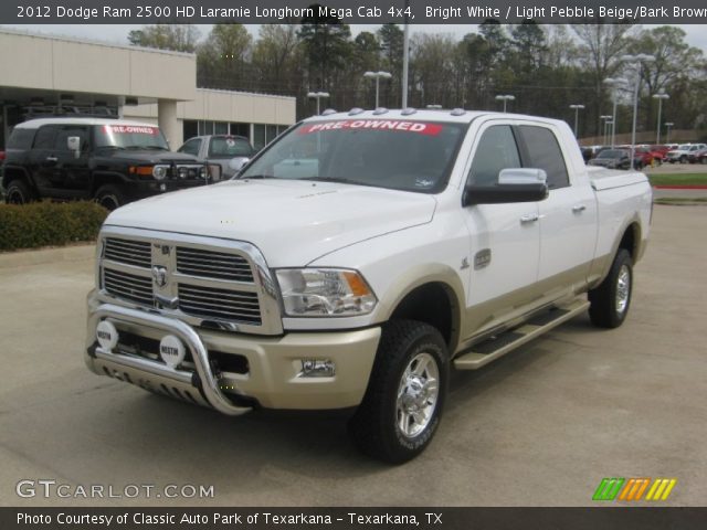 2012 Dodge Ram 2500 HD Laramie Longhorn Mega Cab 4x4 in Bright White