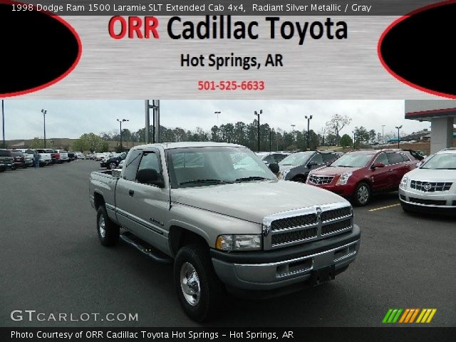 1998 Dodge Ram 1500 Laramie SLT Extended Cab 4x4 in Radiant Silver Metallic