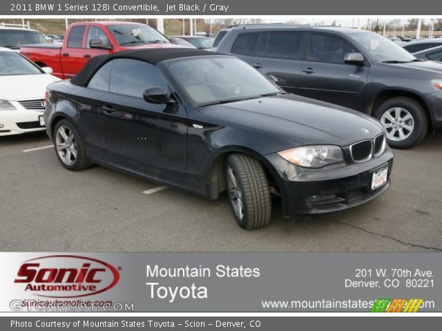 2011 BMW 1 Series 128i Convertible in Jet Black