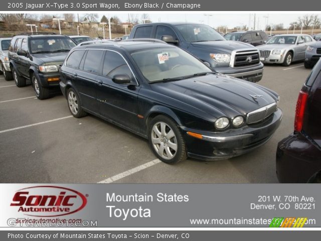 2005 Jaguar X-Type 3.0 Sport Wagon in Ebony Black