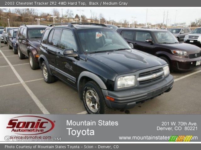 2003 Chevrolet Tracker ZR2 4WD Hard Top in Black