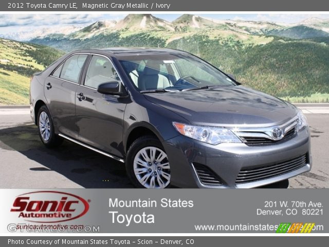 2012 Toyota Camry LE in Magnetic Gray Metallic