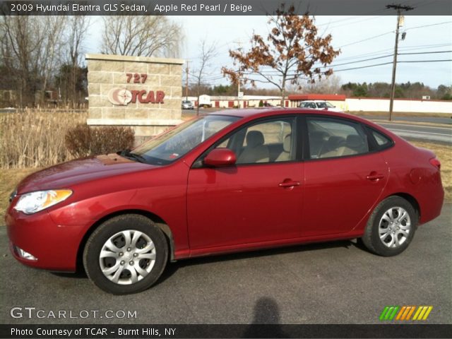 2009 Hyundai Elantra GLS Sedan in Apple Red Pearl