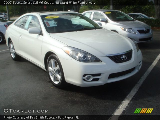 2007 Toyota Solara SLE V6 Coupe in Blizzard White Pearl