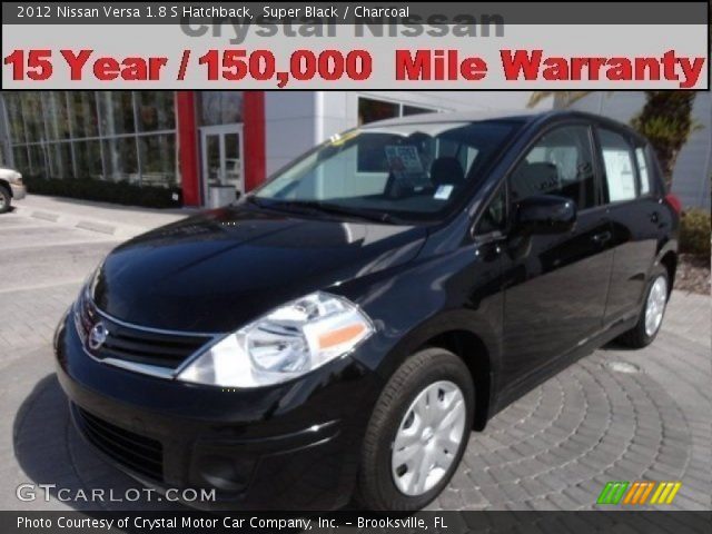 2012 Nissan Versa 1.8 S Hatchback in Super Black