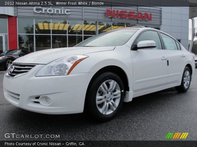 2012 Nissan altima winter frost