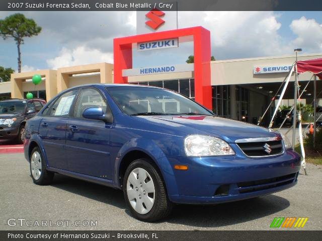 2007 Suzuki Forenza Sedan in Cobalt Blue Metallic
