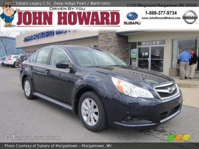 2012 Subaru Legacy 2.5i in Deep Indigo Pearl