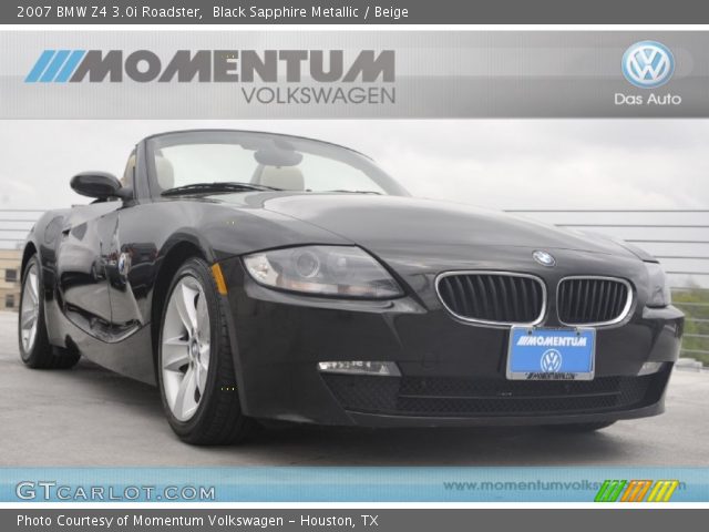 2007 BMW Z4 3.0i Roadster in Black Sapphire Metallic