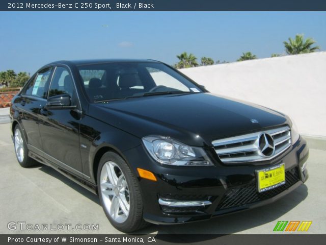 2012 Mercedes-Benz C 250 Sport in Black
