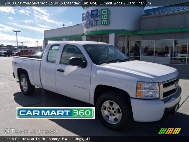 2008 Chevrolet Silverado 1500 LS Extended Cab 4x4 in Summit White