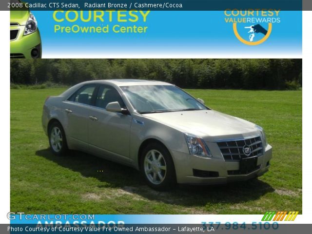 2008 Cadillac CTS Sedan in Radiant Bronze