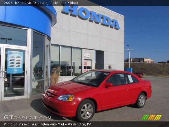 2003 Honda Civic EX Coupe in Rallye Red