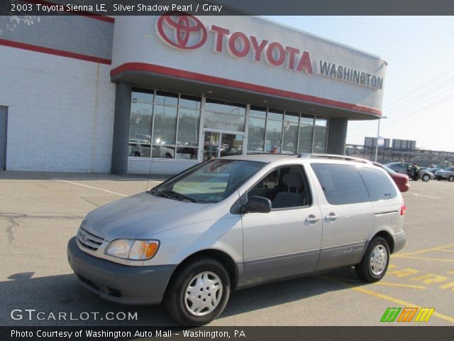 2003 Toyota Sienna LE in Silver Shadow Pearl