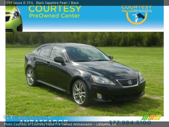 2008 Lexus IS 350 in Black Sapphire Pearl