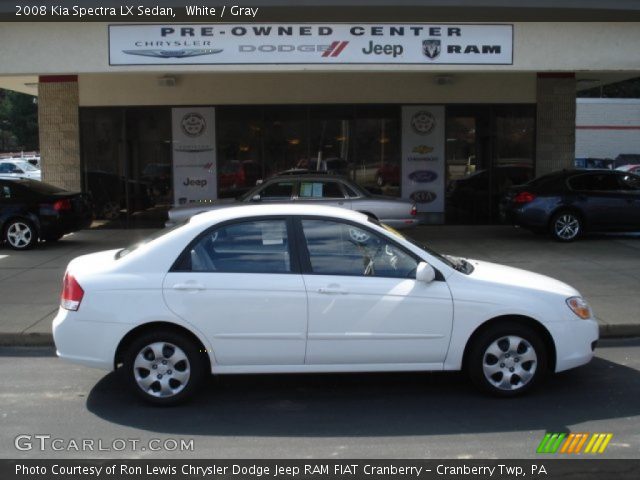 2008 Kia Spectra LX Sedan in White