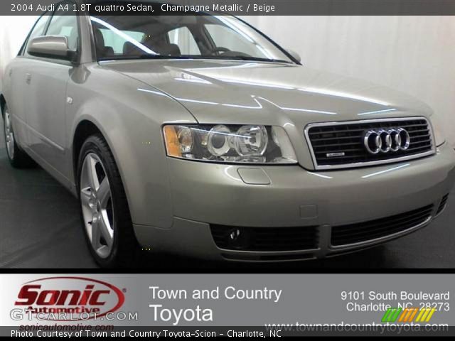 2004 Audi A4 1.8T quattro Sedan in Champagne Metallic